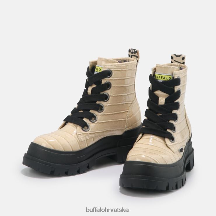 krema Buffalo aspha lace up hi bootie flat vegan |čizme TDD6T371